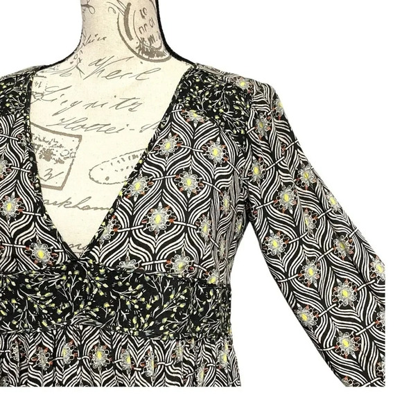 Free People Rolling Hills Floral Bell Sleeve Boho Tunic Size XS Multicolor - Picture 5 of 8